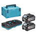 Makita 1911D8-0 Akku és töltő szett Li-ion XGT (40V/2xBL4040F+DC40RB)+Makpac
