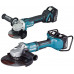 Makita DLX2245PT1 gépszett DGA900Z, DGA506Z sarokcsiszoló, 3x akku 18V/5Ah