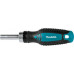 Makita E-25096 Bitkészlet 1/4" racsnival 44 db, műanyag koffer STOP