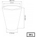PROSPERPLAST MATUBA virágcserép, 18/34L, antracit DBMT400-S433