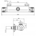 NOVASERVIS AQUAMAT Termosztátos zuhanycsaptelep felső csatlakozással 2661/1,0