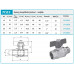 FERRO golyóscsap pillangókarral 1/2" KB JY113/15