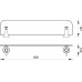 FERRO ANTICA Polc 600mm, bronz AAI13BR