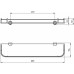 NOVASERVIS METALIA3 6353,0 KEREKÍTETT ÜVEGPOLC KERETTEL, 125 X 600 MM