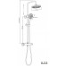 NOVASERVIS zuhanyszett felső kimenetes termosztátos csapteleppel, króm SET040/TER,0