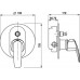 NOVASERVIS METALIA 56 Bateria wannowo-prysznicowa podtynkowa króm-eco 56050R,0