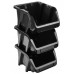 KISTENBERG BINEER LONG tárolódoboz, 120 x 77 x 60 mm, fekete KBIL12-S411