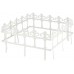 PROSPERPLAST GARDEN ART kerítés, 372 x 34 cm, fehér, 6 db IPLB-S449