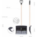 PROSPERPLAST PRACTIC ECO Hóeke / lapát nyéllel 1135, fekete ILT37