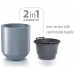 PROSPERPLAST HEOS virágcserép, 18/36L, fehér DPHEW400-S449