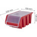 KISTENBERG TRUCK PLUS tárolódoboz tetővel, 23 x 16 x 12 cm, piros KTR23F-3020