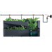 Prosperplast CASCADE GARDEN Wall Virágcserép, 78x19x35cm, antracit IO3W800