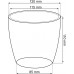 PROSPERPLAST COUBI virágcserép, 1L, bordó DUO120-R681