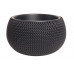 Prosperplast SPLOFY Bowl virágcserép, 37cm, 9l, antracit DKSP370-S433