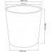 PROSPERPLAST RATO ROUND virágcserép, 4/4,75L, antracit DRTUS200L-S433