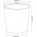 PROSPERPLAST RATO ROUND virágcserép 25cm, 7,5l, mokka DRTUS250L-7529U