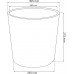 PROSPERPLAST RATO ROUND virágcserép, 15/15,3L, fehér DRTUS300L-S449