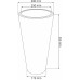 PROSPERPLAST MATUBA SLIM virágcserép, 8/23L, mokka DPMT300-7529U