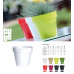 Prosperplast CUBE SHINE virágcserép 25x22,1cm zöld DCUB250S