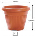 PROSPERPLAST TERRA virágcserép, 5L, terrakotta DCE25-R624