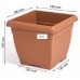 PROSPERPLAST TERRA virágcserép, 3,5L, antracit DKWT19-S433