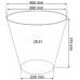 Prosperplast TUBUS BETON Effect virágcserép, 40cm, 28,5L, terrakotta DTUB400E-R624