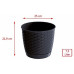 PROSPERPLAST RATOLLA ROUND virágcserép, 7,5L, umbra DRLO250-440U