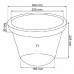 PROSPERPLAST SUNNY virágcserép, 7L, terrakotta DBSU30-R736
