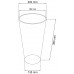 Prosperplast TUBUS SLIM BETON Effect virágcserép, 20cm, 8l, krém DTUS200E-S433