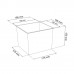 PROSPERPLAST URBI SQUARE virágcserép, 5/11,4L, antracit DURS200-S433