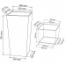 PROSPERPLAST URBI SQUARE virágcserép, 11/26,6L, antracit DURS265-S433