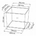 PROSPERPLAST RATO SQUARE virágcserép 26cm, 27l, fehér DRTS265-S449