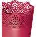 PROSPERPLAST LACE virágcserép, 16 cm, fukszia DLAC160-235C
