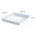 PROSPERPLAST LOFLY virágcserép alátét, 24,5 x 24,5 x 4 cm, szürke PPLFQ245-405U