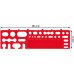 KISTENBERG BINEER SHELFS szerszámtartó szett, 2 db, 38,4 x 11,1 cm, piros KBSS40