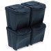 Prosperplast SORTIBOX kosár hulladék szegregálásához 4x25l, antracit IKWB25S4