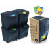 Prosperplast SORTIBOX kosár hulladék szegregálásához 4x25l, antracit IKWB25S4