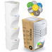 Prosperplast SORTIBOX kosár hulladék szegregálásához 4x25l, fehér IKWB25S4