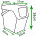 Prosperplast SORTIBOX II Szemetes kukák 3x25l, szürkés ISWB25S3