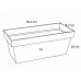 PROSPERPLAST CUBE CASE virágláda, 39,2 x 18,2 x 16 cm, fehér DCUC400-S449