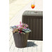 PROSPERPLAST WOODE virágcserép, 48,8 x 45,7 cm, szürke DBWO490-405U