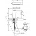 VÉGKIÁRUSÍTÁS RAVAK FLAT FL 013.00 álló mosdócsaptelep leeresztővel, 151 mm X070117