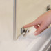 VÉGKIÁRUSÍTÁS RAVAK BLIX BLRV2-90 sarokbelépős zuhanykabin szatén kerettel, grape edzett biztonságiüveg