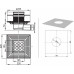VÉGKIÁRUSÍTÁS RAVAK SN501 padlóösszefolyó, 105 x 105 / 50 mm, rozsdamentes acél X01435