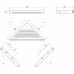 VÉGKIÁRUSÍTÁS RAVAK Slim C polc, 290 x 206 x 22 mm, fekete/króm X07P576