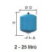 REFLEX DE 2 ivóvizes tágulási tartály, 2 l, 10 bar 7200300