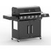 Riwall PRO RGG 61 EXL Prémium gázüzemű grillsütő, 24 kW, 6 + 1 gázégővel GB01A2401116B