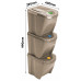 Prosperplast SORTIBOX ECO WOOD kosár hulladék szegregálásához, 3x25l, naturo IKWB25S3W