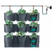 Prosperplast CASCADE WALL Virágcserép, 67x17,7x57cm, antracit IO2W600W