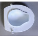 SAPHO RIDDER magasított WC ülőke, kapaszkodó nélkül, 10 cm, fehér A0071001